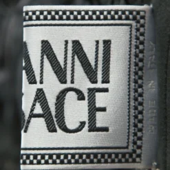 Gianni Versace Vintage Black Leather Fringe Overcoat S For Women -Versace Official Website luxury women versace used clothes p245293 006