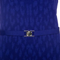 Versace Purple Jacquard Knit Sleeveless Top M For Women -Versace Official Website luxury women versace used clothes p263383 007