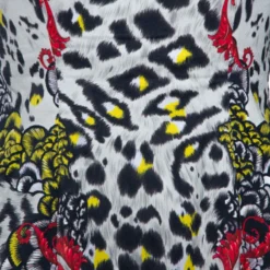 Versace Collection Black Printed Crepe Sheath Dress M For Women -Versace Official Website luxury women versace used clothes p266066 006