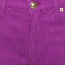 Versace Collection Purple Cotton Embroidered Pocket Detail Jeans M For Women -Versace Official Website luxury women versace used clothes p269868 003