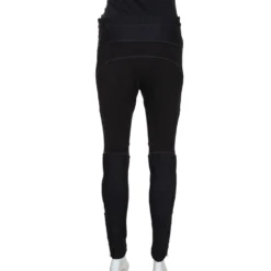 Versace Black Stretch Crepe Mesh Detail Pants M For Women 9 Versace Black Stretch Crepe Mesh Detail Pants M For Women -Versace Official Website luxury women versace used clothes p286012 002