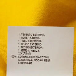 Versace Yellow Cotton Medusa Logo Applique Crew Neck T Shirt XL For Women -Versace Official Website luxury women versace used clothes p294337 005