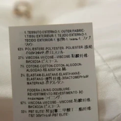 Versace Collection Off White Pleat Detail Blazer M For Women -Versace Official Website luxury women versace used clothes p297115 006