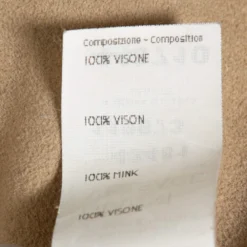 Versace Cream Mink Fur Stud Embellished Belted Coat S For Women -Versace Official Website luxury women versace used clothes p299698 001