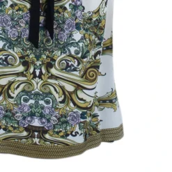 Versace Multiprint Jersey Shift Dress L For Women -Versace Official Website luxury women versace used clothes p3101 005