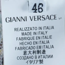 Versace Multiprint Jersey Shift Dress L For Women -Versace Official Website luxury women versace used clothes p3101 009