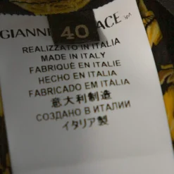 Versace Black Medusa Gold Chain Print Silk Shirt S For Women -Versace Official Website luxury women versace used clothes p316886 005