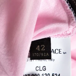 Versace Pink Cotton Medusa Embellished Crew Neck T-Shirt M For Women -Versace Official Website luxury women versace used clothes p330164 005