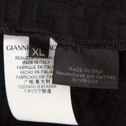 Versace Black Knit Medusa Detail Zip Up Hooded Jacket XL For Women -Versace Official Website luxury women versace used clothes p334146 007