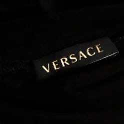 Versace Black Jersey Medusa Icon Studded T-Shirt XL For Women -Versace Official Website luxury women versace used clothes p336208 003