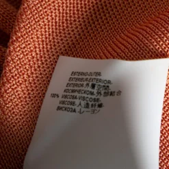 Versace Peach Knit Striped Button Front Cardigan M For Women -Versace Official Website luxury women versace used clothes p361111 005