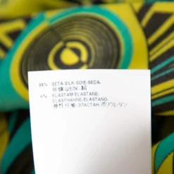 Versace Yellow Printed Silk Shirt & Cotton Mini Skirt Set S For Women -Versace Official Website luxury women versace used clothes p377991 1611547726 005