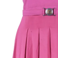 Versace Fuschia Flare Dress M For Women -Versace Official Website luxury women versace used clothes p39049 005