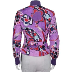 Versace Sport Multicolor Synthetic Quilted Bomber Jacket S For Women -Versace Official Website luxury women versace used clothes p391541 002