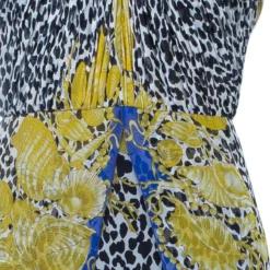 Versace Scarf Leopard Print Halterneck Dress M For Women -Versace Official Website luxury women versace used clothes p39919 006