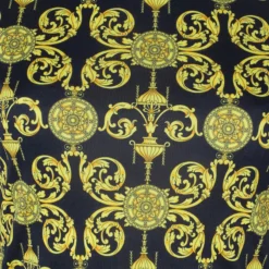 Versace Baroque-Print Top M For Women -Versace Official Website luxury women versace used clothes p40126 007