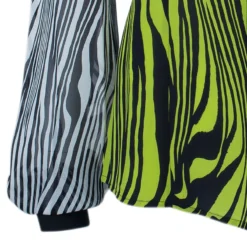 Versace Yellow Printed Chiffon Shirt M For Women -Versace Official Website luxury women versace used clothes p40155 005