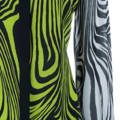 Versace Yellow Printed Chiffon Shirt M For Women -Versace Official Website luxury women versace used clothes p40155 006