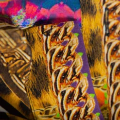 Versace Multicolor Multiprinted Silk Belted Button Front Mini Dress M For Women 9 Versace Multicolor Multiprinted Silk Belted Button Front Mini Dress M For Women -Versace Official Website luxury women versace used clothes p402029 001