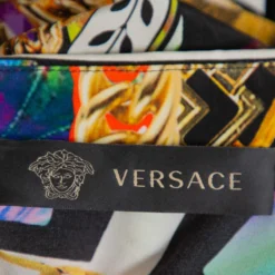 Versace Multicolor Multiprinted Silk Belted Button Front Mini Dress M For Women 10 Versace Multicolor Multiprinted Silk Belted Button Front Mini Dress M For Women -Versace Official Website luxury women versace used clothes p402029 007