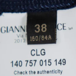 Versace Color Block Knit Long Sleeve High Neck Bodysuit S For Women -Versace Official Website luxury women versace used clothes p424725 009