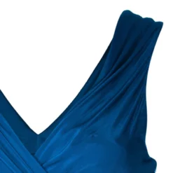 Versace Blue Sleeveless Stretch Top M For Women -Versace Official Website luxury women versace used clothes p42984 004