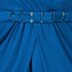 Versace Blue Sleeveless Stretch Top M For Women -Versace Official Website luxury women versace used clothes p42984 007