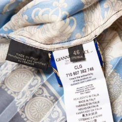 Versace Multicolored Printed Satin Pleated Midi Skirt L For Women -Versace Official Website luxury women versace used clothes p431926 006