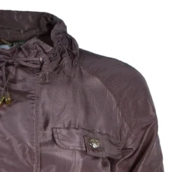 Versace Dusty Pink Technical Belted Jacket M For Women -Versace Official Website luxury women versace used clothes p44134 004