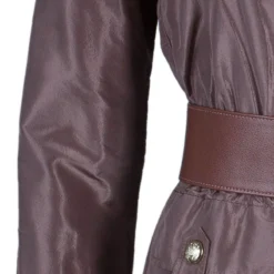 Versace Dusty Pink Technical Belted Jacket M For Women -Versace Official Website luxury women versace used clothes p44134 006