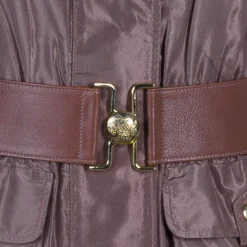 Versace Dusty Pink Technical Belted Jacket M For Women -Versace Official Website luxury women versace used clothes p44134 007