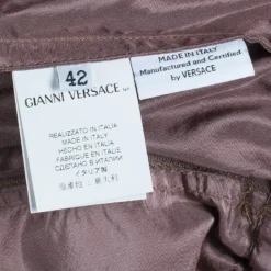 Versace Dusty Pink Technical Belted Jacket M For Women -Versace Official Website luxury women versace used clothes p44134 008