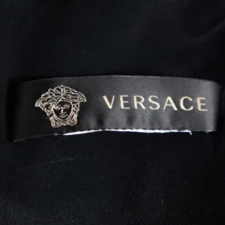 Versace Black Crepe Stone Embellished Sheath Dress S For Women -Versace Official Website luxury women versace used clothes p448451 006