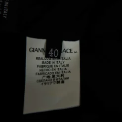 Versace Black Silk Fringed Sleeveless Crop Top S For Women -Versace Official Website luxury women versace used clothes p464576 003