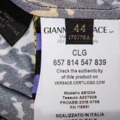 Versace Multicolor Mega Mix Print Crepe Knee Length Skirt M For Women -Versace Official Website luxury women versace used clothes p466131 002