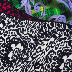 Versace Multicolor Mega Mix Print Crepe Knee Length Skirt M For Women -Versace Official Website luxury women versace used clothes p466131 005