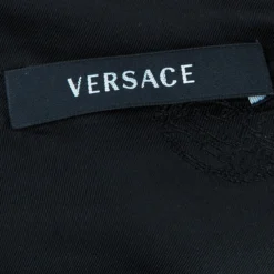 Versace Black One Shoulder Dress M For Women -Versace Official Website luxury women versace used clothes p46693 008