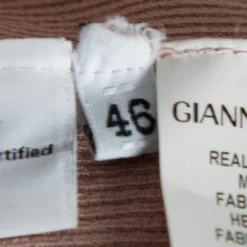 Versace Beige Knit Logo Neck Detail Tank Top L For Women -Versace Official Website luxury women versace used clothes p483846 004