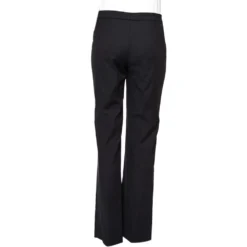 Versace Black Cotton Gold Logo Button Detail Formal Trousers L For Women 8 Versace Black Cotton Gold Logo Button Detail Formal Trousers L For Women -Versace Official Website luxury women versace used clothes p487580 001