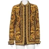 Versace Multicolor Baroque Printed Silk Button Front Shirt L For Women