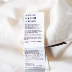 Versace Cream Floral Textured Silk Long Sleeve Blouse S For Women -Versace Official Website luxury women versace used clothes p504807 006