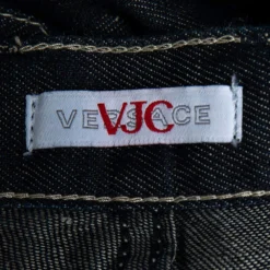 Versace Jeans Couture Dark Blue Denim Jeans XL For Women -Versace Official Website luxury women versace used clothes p515541 002