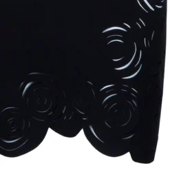 Versace Black Rose Detail Mini Dress S For Women -Versace Official Website luxury women versace used clothes p51711 005