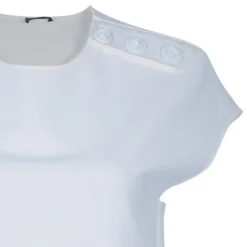 Versace Off-white Short Sleeve Top S For Women -Versace Official Website luxury women versace used clothes p52273 004