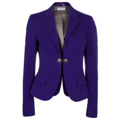 Versace Purple Tailored Blazer M For Women