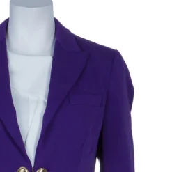Versace Purple Tailored Blazer M For Women -Versace Official Website luxury women versace used clothes p52593 004