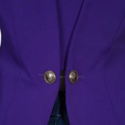 Versace Purple Tailored Blazer M For Women -Versace Official Website luxury women versace used clothes p52593 007