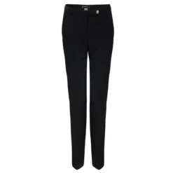 Versace Black Wool Trousers M For Women
