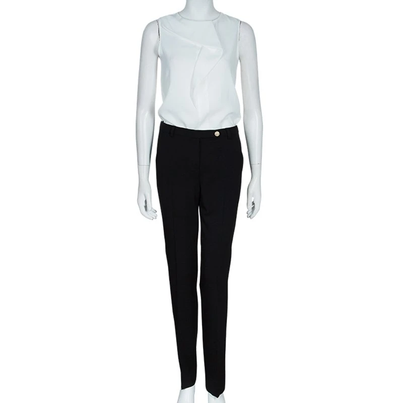 Versace Black Wool Trousers M For Women 2 Versace Black Wool Trousers M For Women - Image 2
