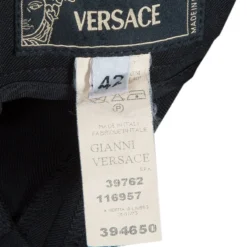 Versace Black Wool Trousers M For Women 14 Versace Black Wool Trousers M For Women -Versace Official Website luxury women versace used clothes p53052 007